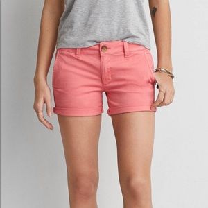 American Eagle Hot Pink Midi Shorts